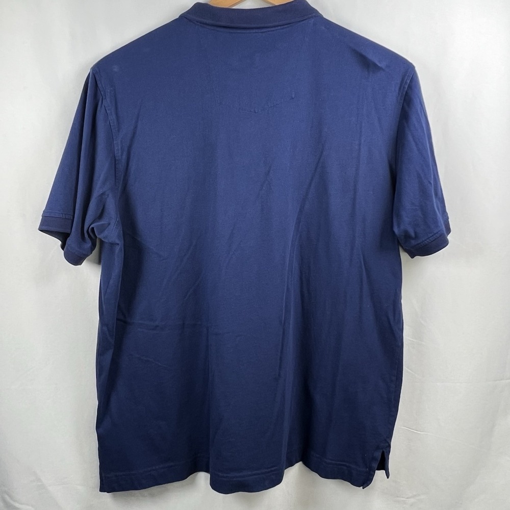 Robert Graham Polo Shirt Men's 2XL Classic Blue Skull & Rose Logo Cotton‎ Golf - Picture 3 of 11
